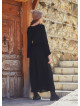 Boat Neck Maxi Bell Sleeve Dress