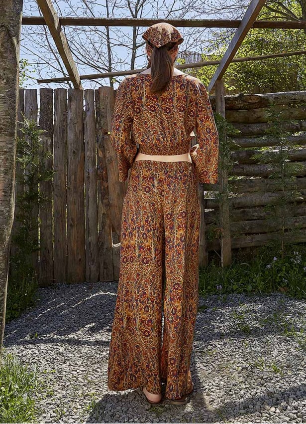 High Rise Wide Leg Pera Desing Palazzo Pants