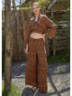 High Rise Wide Leg Pera Desing Palazzo Pants