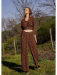 High Rise Wide Leg Mustard Rug pattern Palazzo Pants