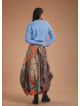 Gypsy Style Elastic Waist Oversize Pockets Wholesale Patterned Skirt