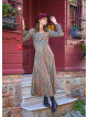 Long Sleeve Winter Ethnic Patterned Patch Dress
