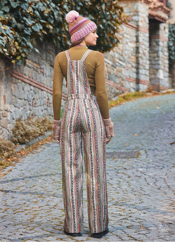 Khaki Print Adjustable Buckle Straps Boho Jumpsuit