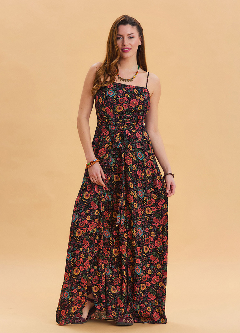 slim fit dress slacks STAUD JOY MAXI DRESS