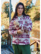 Loose Cut Long Sleeve Authentic Patterned Mens Shirt 4771