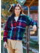 Relaxed Cut Long Sleeve Green Mens Shirt 4777