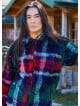 Relaxed Cut Long Sleeve Green Mens Shirt 4777