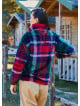 Relaxed Cut Long Sleeve Green Mens Shirt 4777