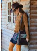 Crew Neck Tasseled Brown Winter Blouse 4742