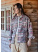 Loose Cut Long Sleeve Brown Authentic Mens Shirt 4772