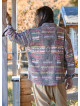Loose Cut Long Sleeve Brown Authentic Mens Shirt 4772