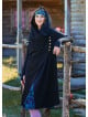 Hooded Black Bohemian Cardigan with Thumbhole Button Detail 4693