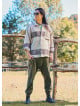 Relaxed Cut Long Sleeve Coffee Patterned Mens Shirt 4766