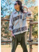 Relaxed Cut Long Sleeve Coffee Patterned Mens Shirt 4766