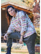 Relaxed Cut Long Sleeve White Authentic Mens Shirt 4773