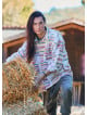 Relaxed Cut Long Sleeve White Authentic Mens Shirt 4773
