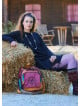 Crew Neck Pocket Finger Strap Black Winter Dress 4737