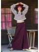 Wrapped Asymmetric Cut Button Detailed Red Women's Bohemian Trousers 4705