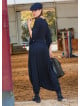 Low Rise Elasticated Crotch Black Womens Casual Trousers 4716