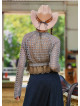 Elastic Waist Laced Brown Womens Knitwear 4751