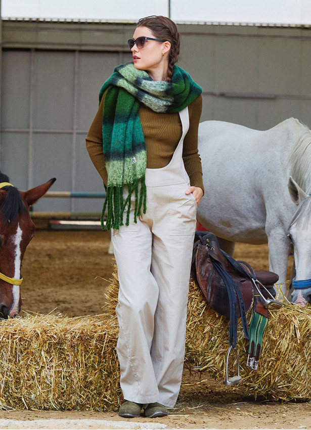 Zipper Detailed Pocket Cream Womens Summer Jumpsuit 4681