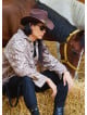 Relaxed Cut Long Sleeve Beige Mens Shirt 4770