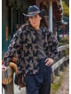 Relaxed Cut Long Sleeve Authentic Patterned Mens Shirt 4769