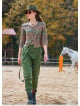Khaki Bohemian Shalwar with Rope Detail and Elastic Waistband and Buttons 4554