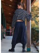 Elastic Waist Low Rise Black Womens Winter Trousers 4713