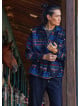 Relaxed Cut Long Sleeve Ethnic Patterned Mens Shirt 4768