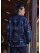 Relaxed Cut Long Sleeve Ethnic Patterned Mens Shirt 4768
