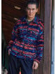 Relaxed Cut Long Sleeve Orange Mens Shirt 4775