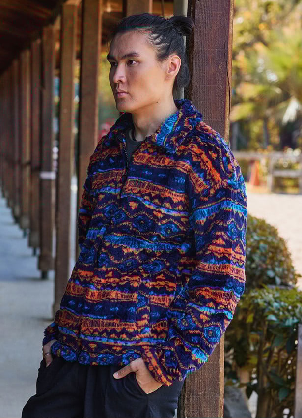 Relaxed Cut Long Sleeve Orange Mens Shirt 4775