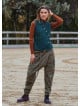 Rope Detailed Buttoned Elastic Waist Earth Bohemian Shalwar 4556