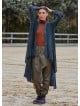 Asymmetric Cut Black Bohemian Cardigan with Pockets 4759