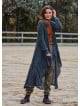 Asymmetric Cut Black Bohemian Cardigan with Pockets 4759