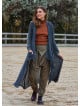 Asymmetric Cut Black Bohemian Cardigan with Pockets 4759