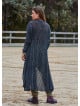Asymmetric Cut Black Bohemian Cardigan with Pockets 4759