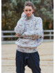 Turtleneck Knitted Loose Cut Stone Color Womens Sweater 4762