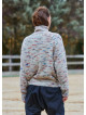 Turtleneck Knitted Loose Cut Stone Color Womens Sweater 4762