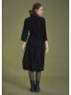 Black Paisley Winter Shirt Dress