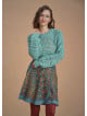 Authentic Patterned Short Wrap Skirt