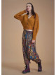 Elastic Waist Ethnic Patterned Winter Harem Pants