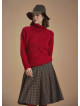 Bohemian Style Knitted Women's Red Sweater