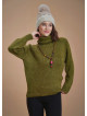 Bohemian Style Knitted Women's Khaki Sweater
