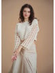 Open Crop Knitted White Sweater