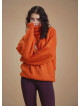Bohemian Style Knitted Women's Orange Sweater