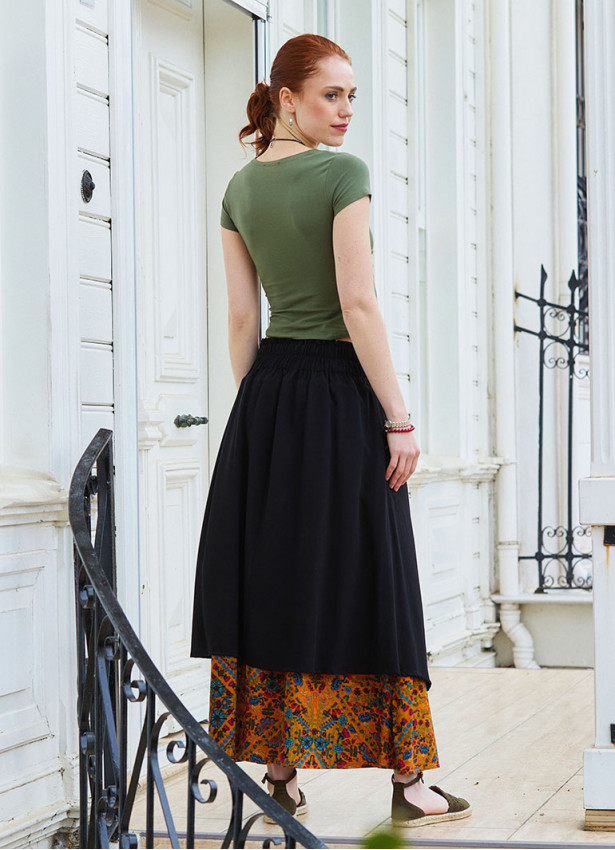 p Cross Front Short Sleeve Khaki Crop Top 4982