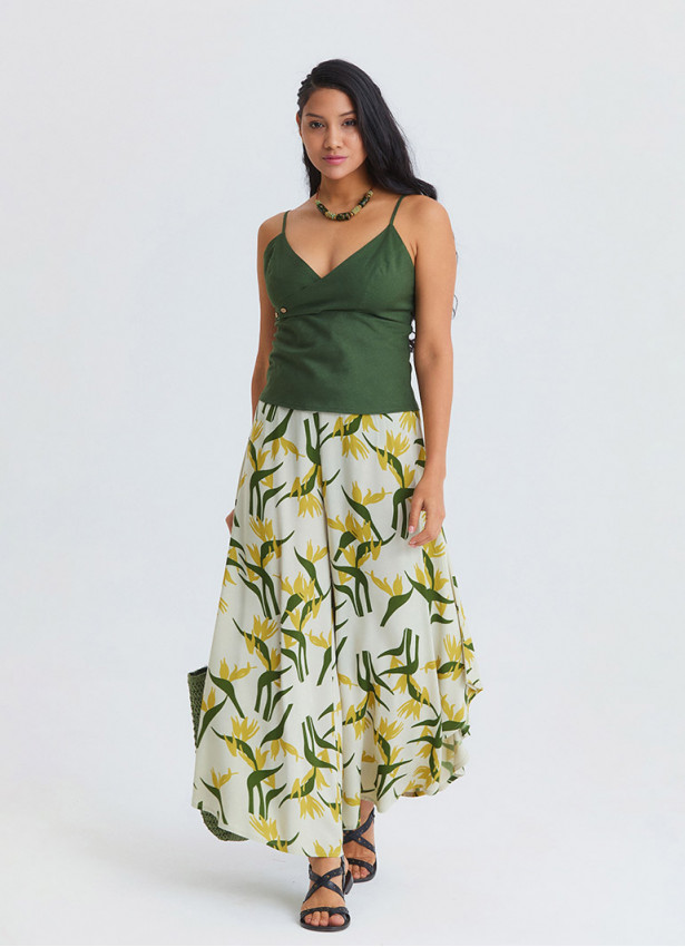 Anita Womens Authentic Trousers with Normal Waist and Asymmetrical Cut 4866