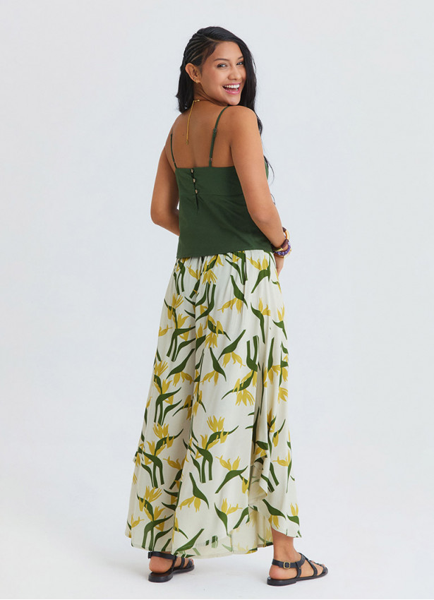 Anita Womens Authentic Trousers with Normal Waist and Asymmetrical Cut 4866